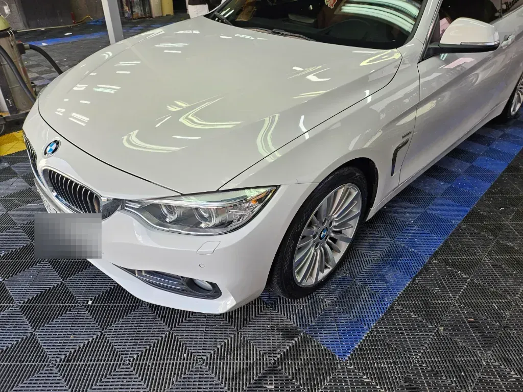 BMW 420d 프론트 범퍼 왼쪽 손상 정확하게 수리